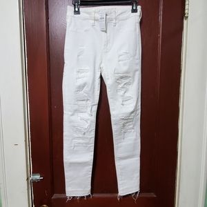 AE WHITE HI RISE JEGGING CROP
